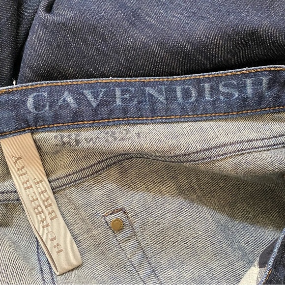 BURBERRY BRIT DARK BLUE CAVENDISH STRAIGHT LEG JEANS - Picture 8 of 13